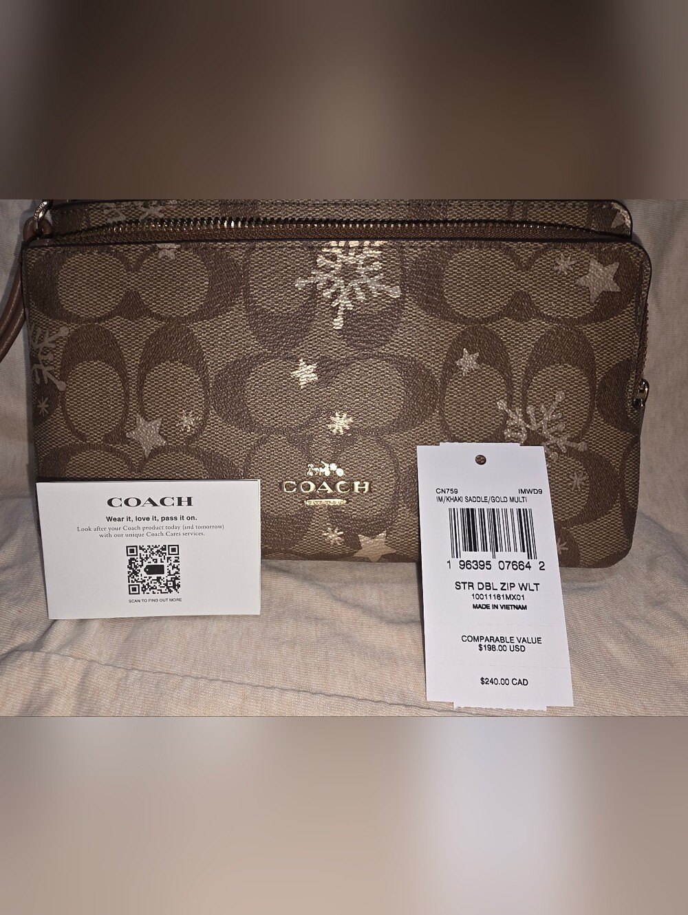 Coach Double Zipper Wallet